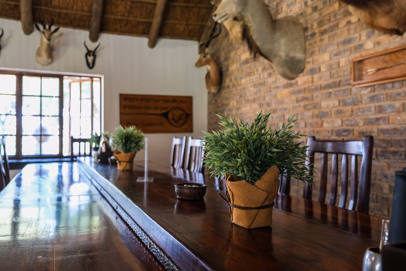 The Cruiser Safaris lodge dining room