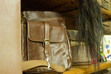 Leather purses and bags