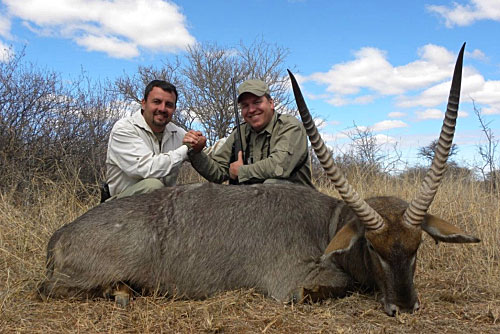 Pieter with a hunting client