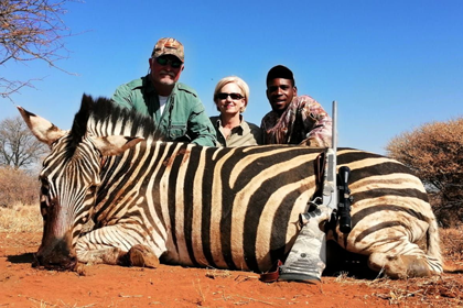 Randy, Tish and his Zebra