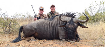 PH Pieter with Jack and his Blue Wildebeest