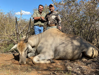 Pieter with John and his Eland